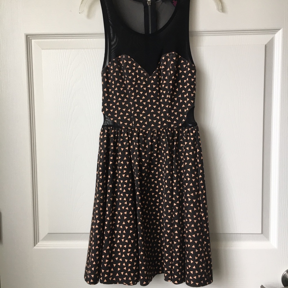 Material Girl Mesh Insert Dress